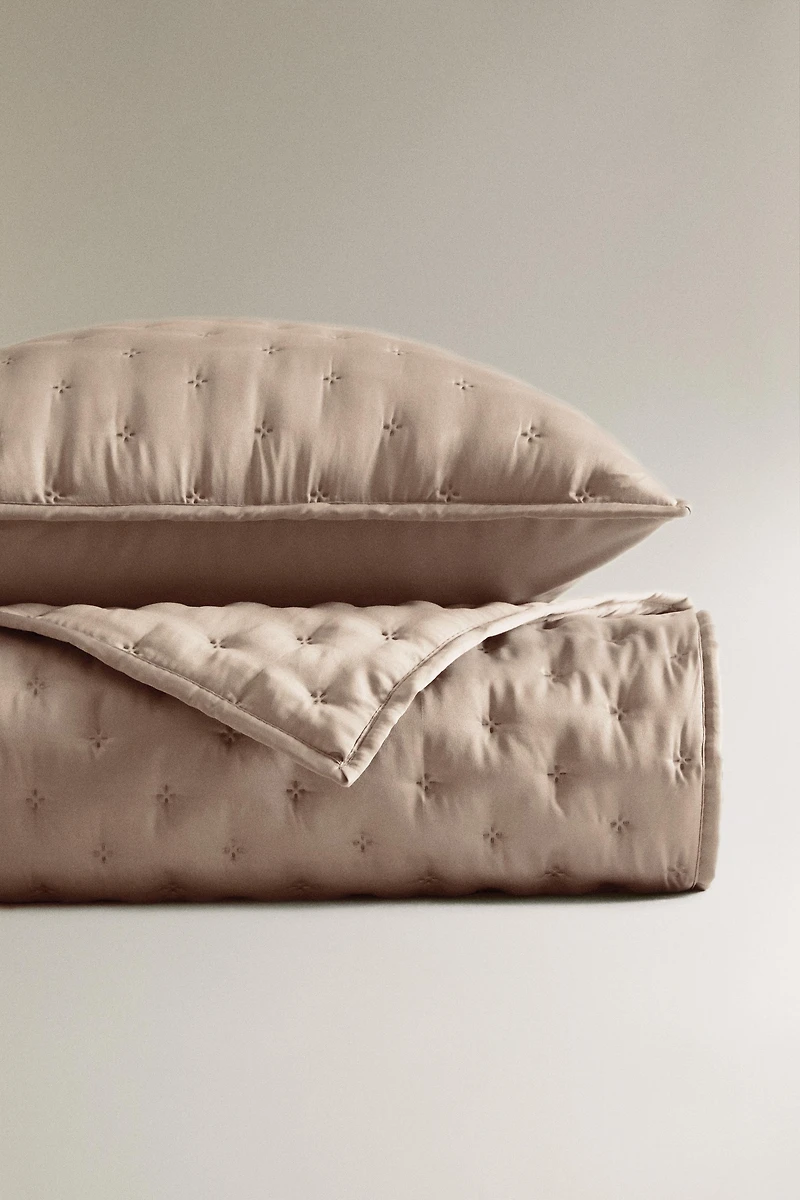 ÉDREDON SATIN UNI NŒUDS