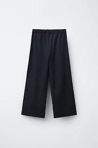 PANTALON WIDE LEG AVEC NERVURE