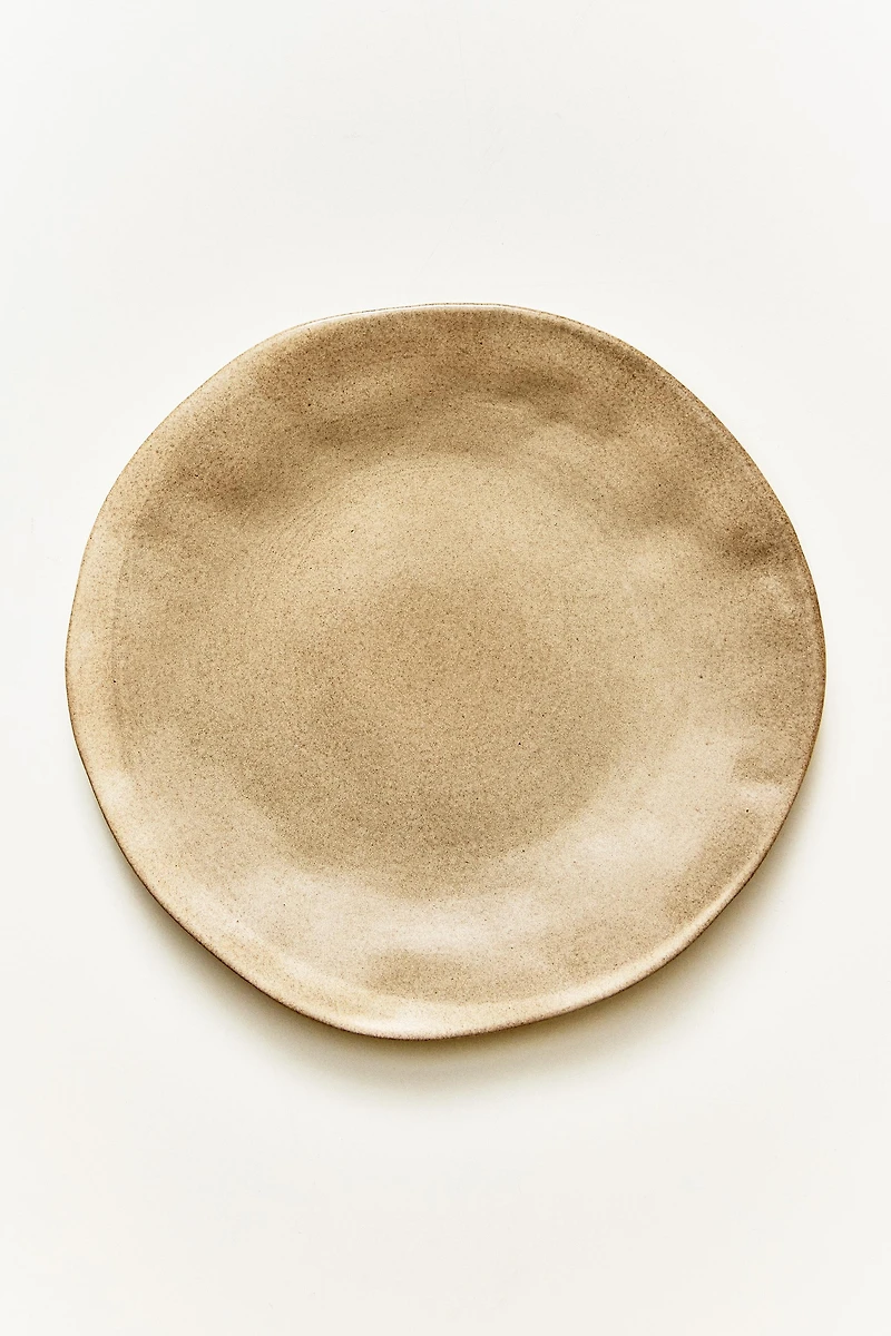 IRREGULAR STONEWARE DESSERT PLATE