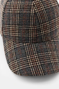 WOOL PLAID CAP