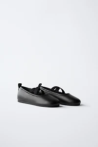 LEATHER BALLET FLATS