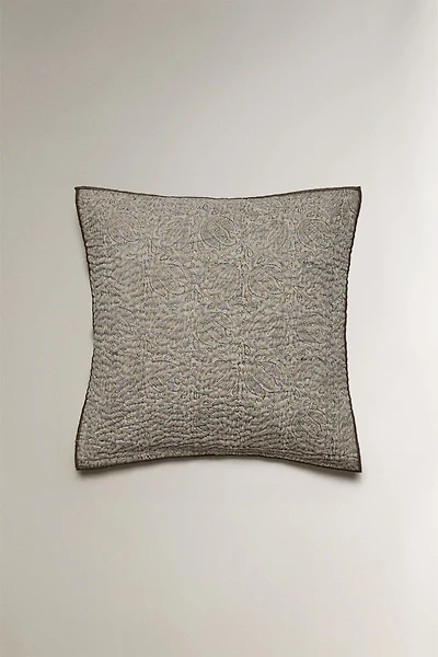 FLORAL PRINT THROW PILLOW COVER