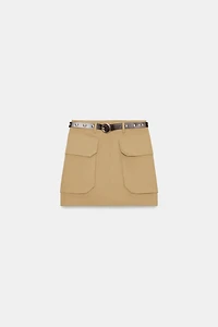 MINI JUPE CARGO AVEC CEINTURE