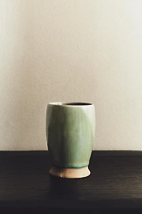 GREENISH TOOTHBRUSH HOLDER