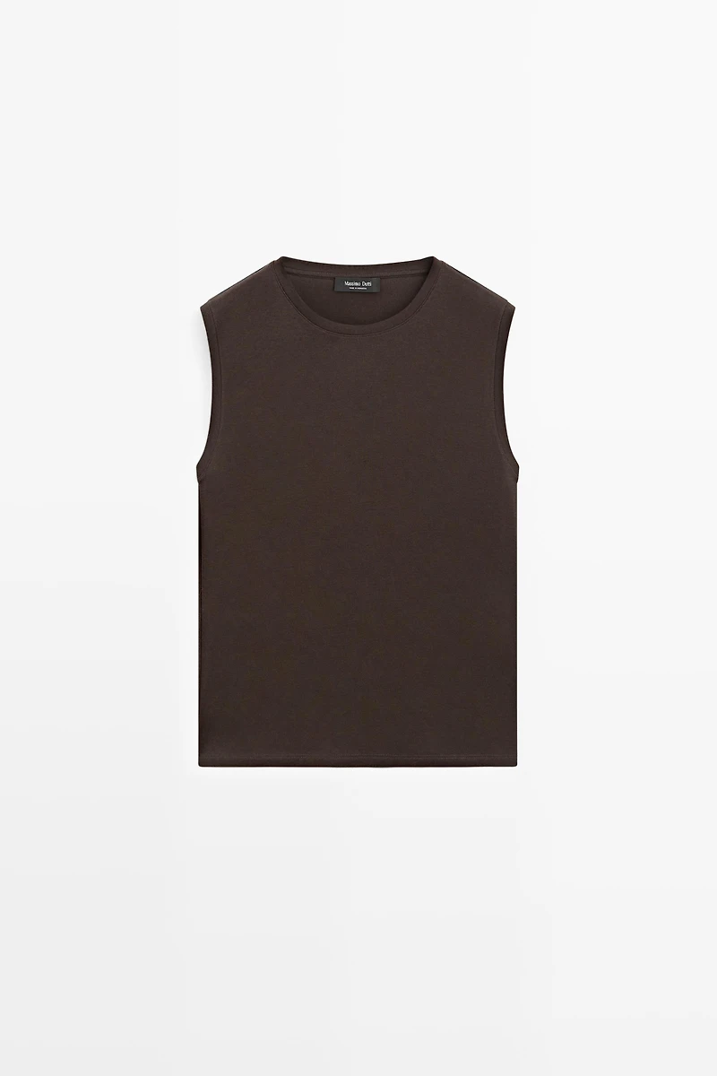 100% cotton sleeveless top