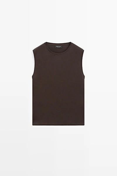100% cotton sleeveless top