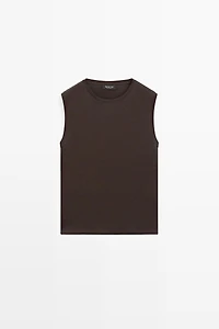 100% cotton sleeveless top