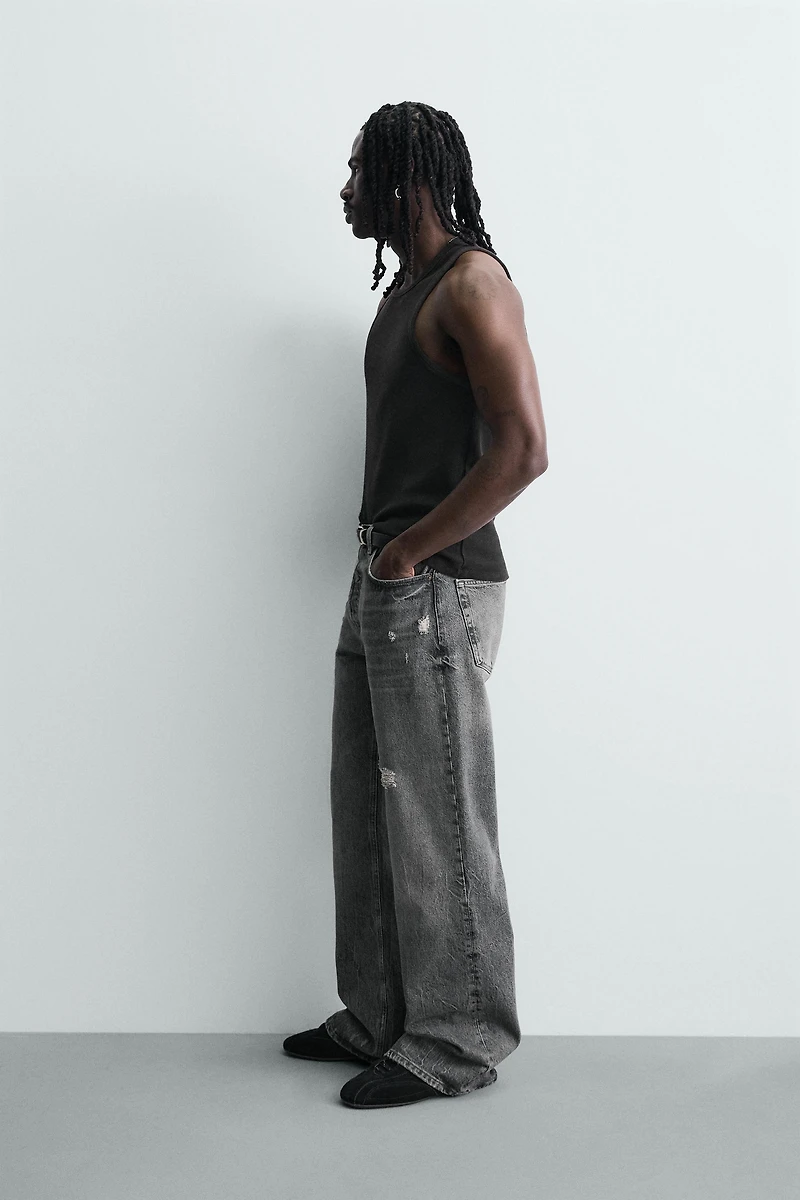 WASHED RIBBED TANK TOP