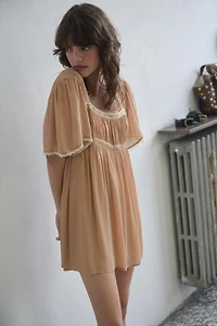 CONTRAST LACE COMBINATION DRESS