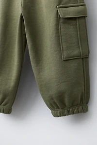 FLEECE CARGO JOGGER PANTS