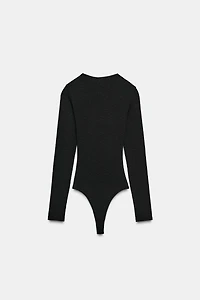 LONG SLEEVE RIBBED BODYSUIT