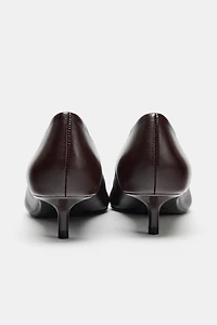 CHAUSSURES À TALONS KITTEN EN CUIR