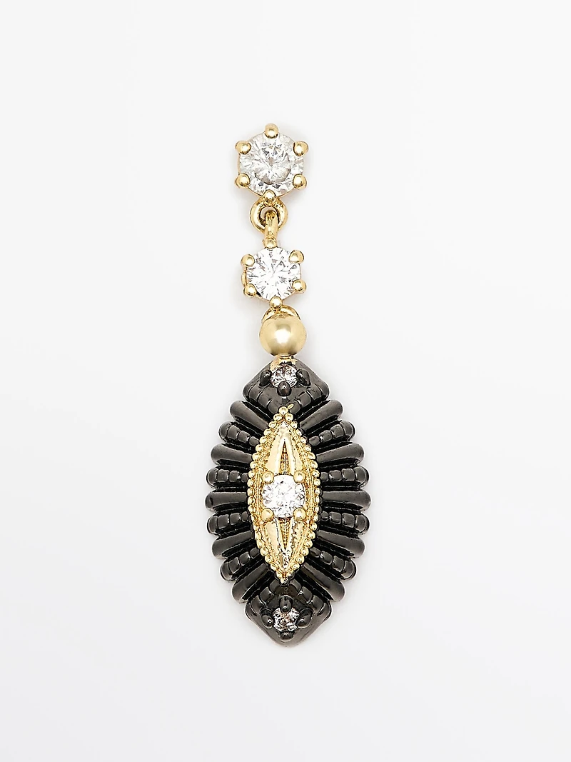 Shimmery rhinestone earrings