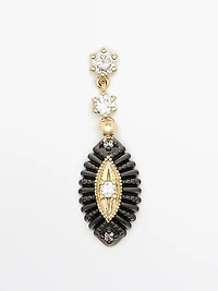 Shimmery rhinestone earrings