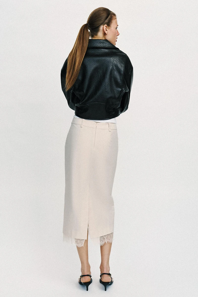 LACE MIDI SKIRT