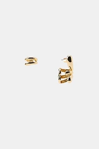 PACK OF EAR CUFF HOOP EARRINGS