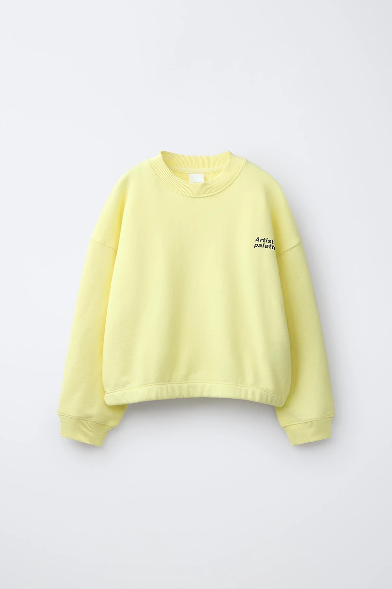 ENSEMBLE SWEAT ET BERMUDA À INSCRIPTION