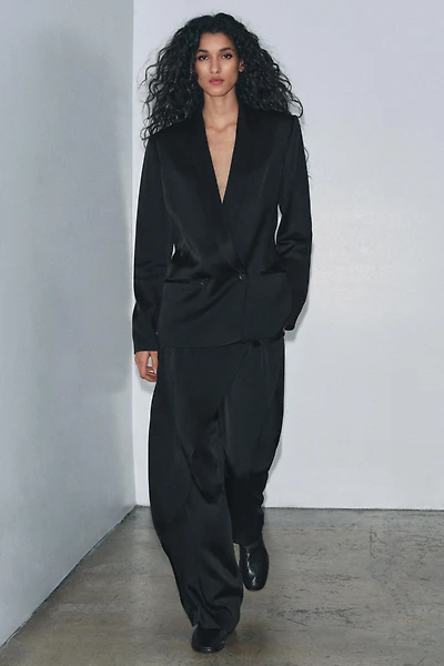 ZW COLLECTION LIMITED EDITION SATIN PAREO PANTS