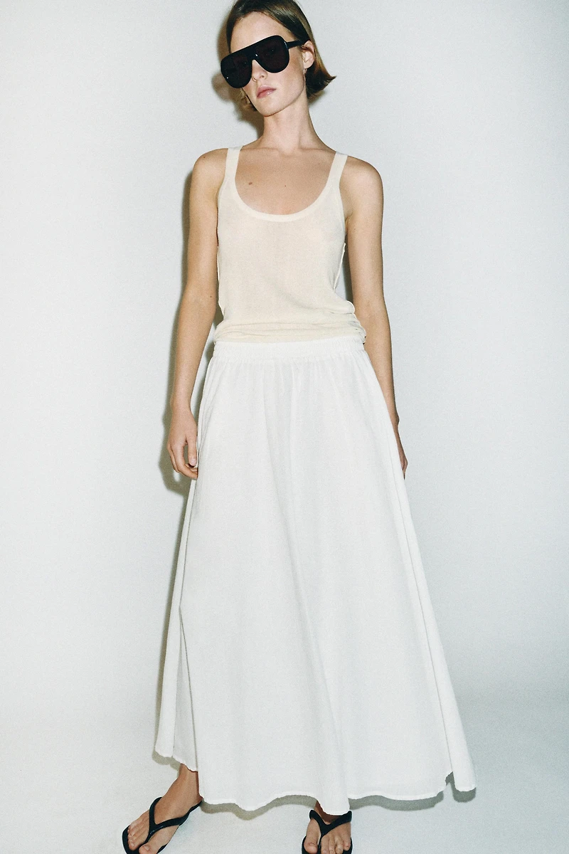 JUPE MI-LONGUE CAPE