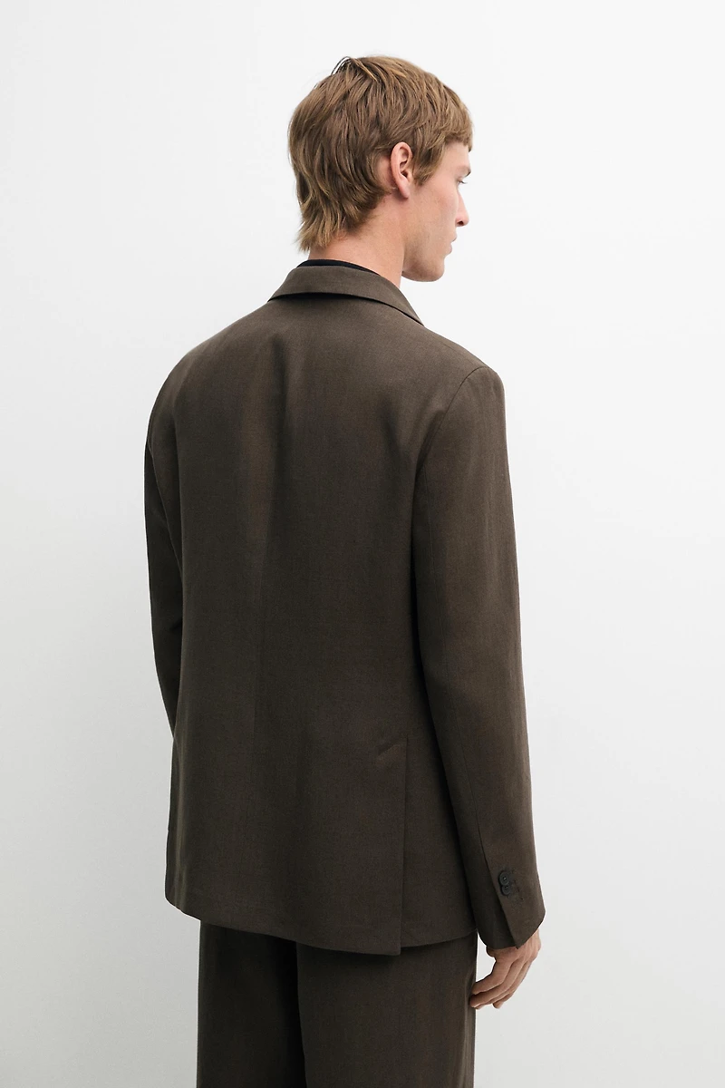 Linen suit blazer