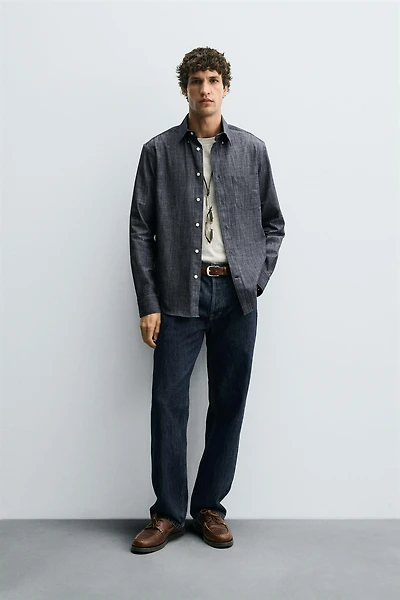 REGULAR FIT BUTTON-DOWN COLLAR SHIRT
