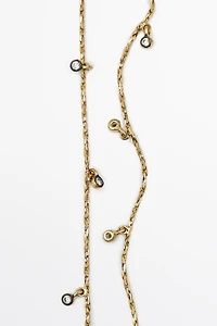 Collier pièce cristal antique