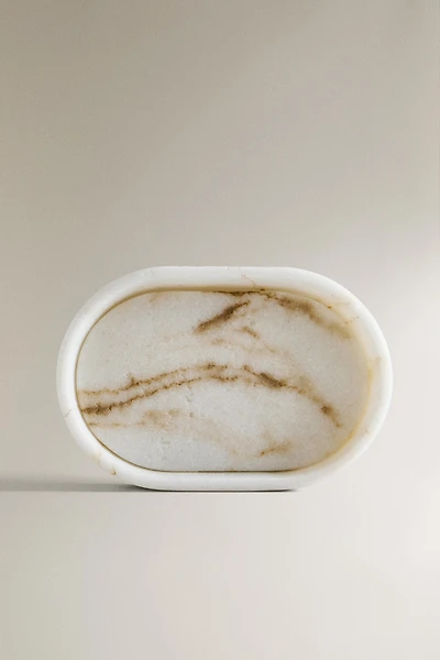 MARBLE-EFFECT BATHROOM SOAP DISH