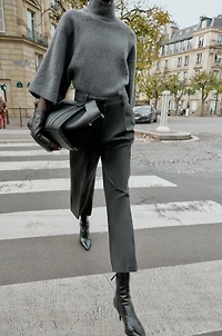 PANTALON DROIT À PINCES