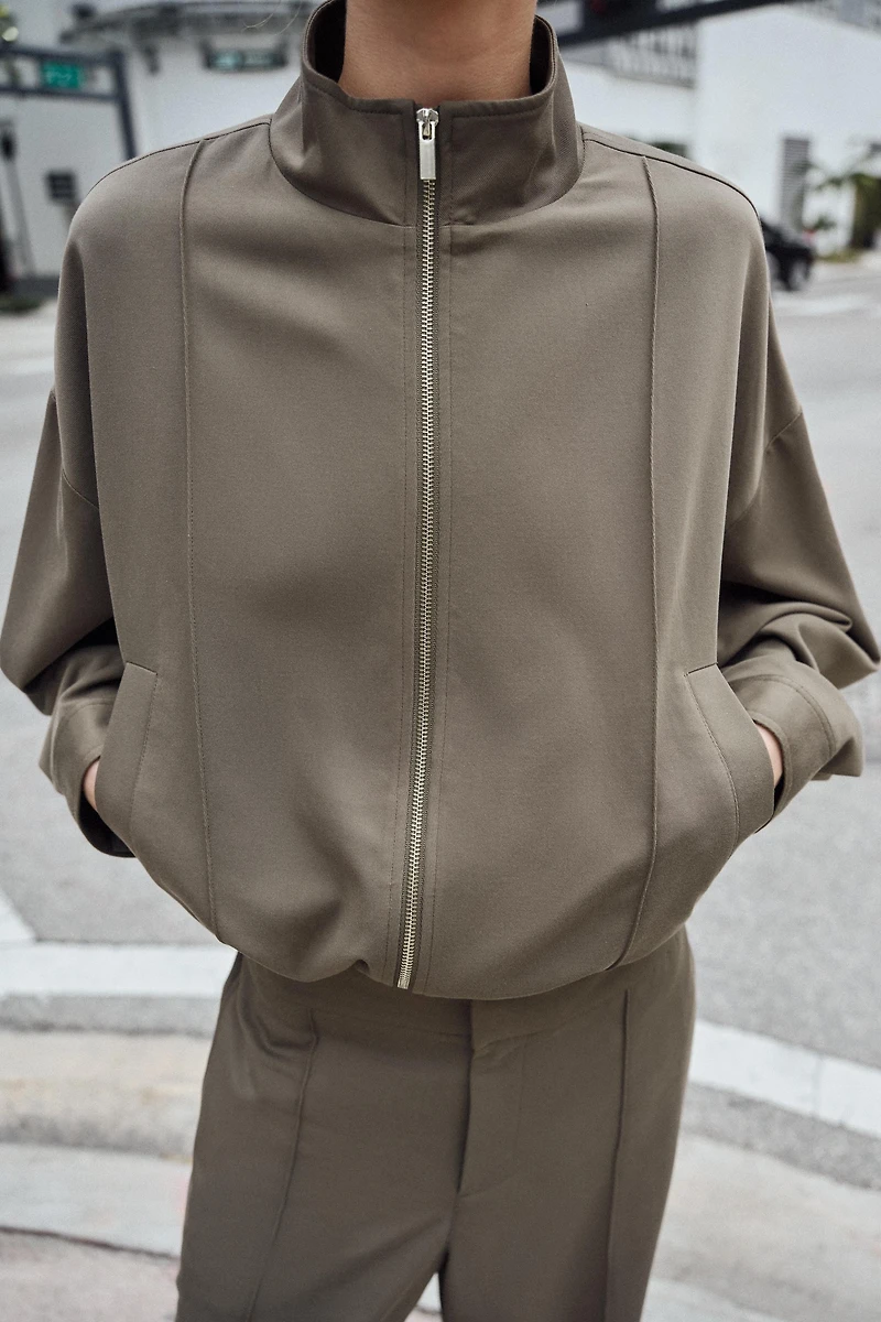 BLOUSON BOMBER COL MONTANT