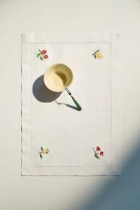EMBROIDERED FRUIT PLACEMAT