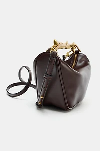 METALLIC HANDLE MINI BAG