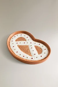 ASSIETTE ENFANT GRÈS BRETZEL NOËL