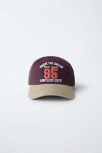CASQUETTE EFFET DÉLAVÉ INSCRIPTION BRODÉE