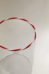 GOBELET BOROSILICATE CANNE À SUCRE NOËL