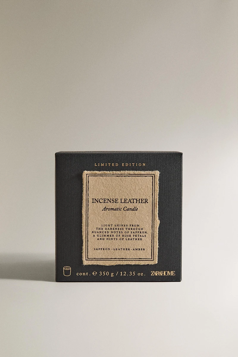 GR) BOUGIE PARFUMÉE INCENSE LEATHER