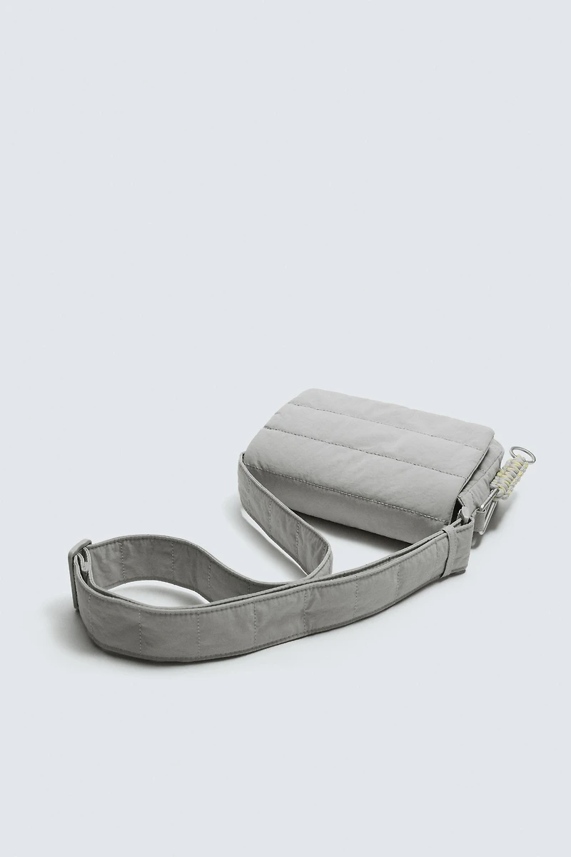 QUILTED NYLON CROSSBODY BAG