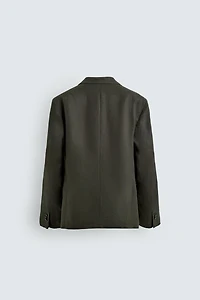 VESTE À DOUBLE BOUTONNAGE 100% LIN