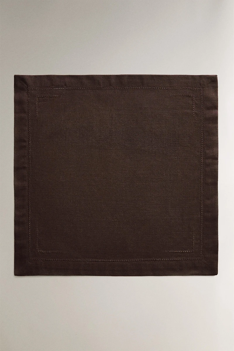 HEMSTITCHED COTTON NAPKIN PACK (PACK OF 2)
