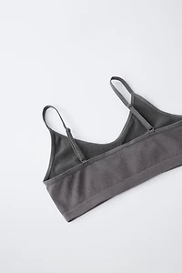 9-14 ANS/ LOT DE DEUX TOPS SANS COUTURE