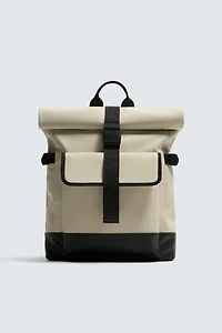 SAC À DOS EFFET GOMME AVEC RABAT