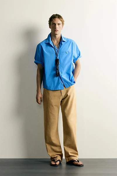 RELAXED FIT POPLIN SHIRT