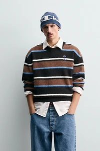 PULL RAYÉ PIÈCES CHAMPION ® X ZARA