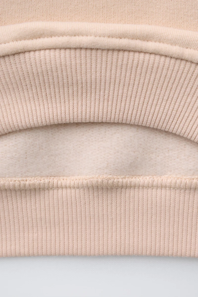 COMBINATION COLLAR SWEATSHIRT