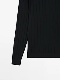 Pull polo manches longues