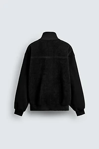 CORDUROY QUARTER-ZIP SWEATSHIRT
