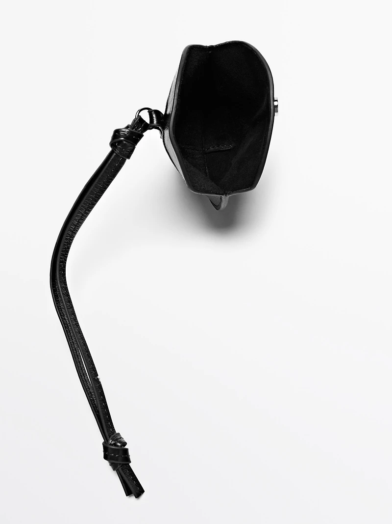 Foldable nappa leather AirPods case