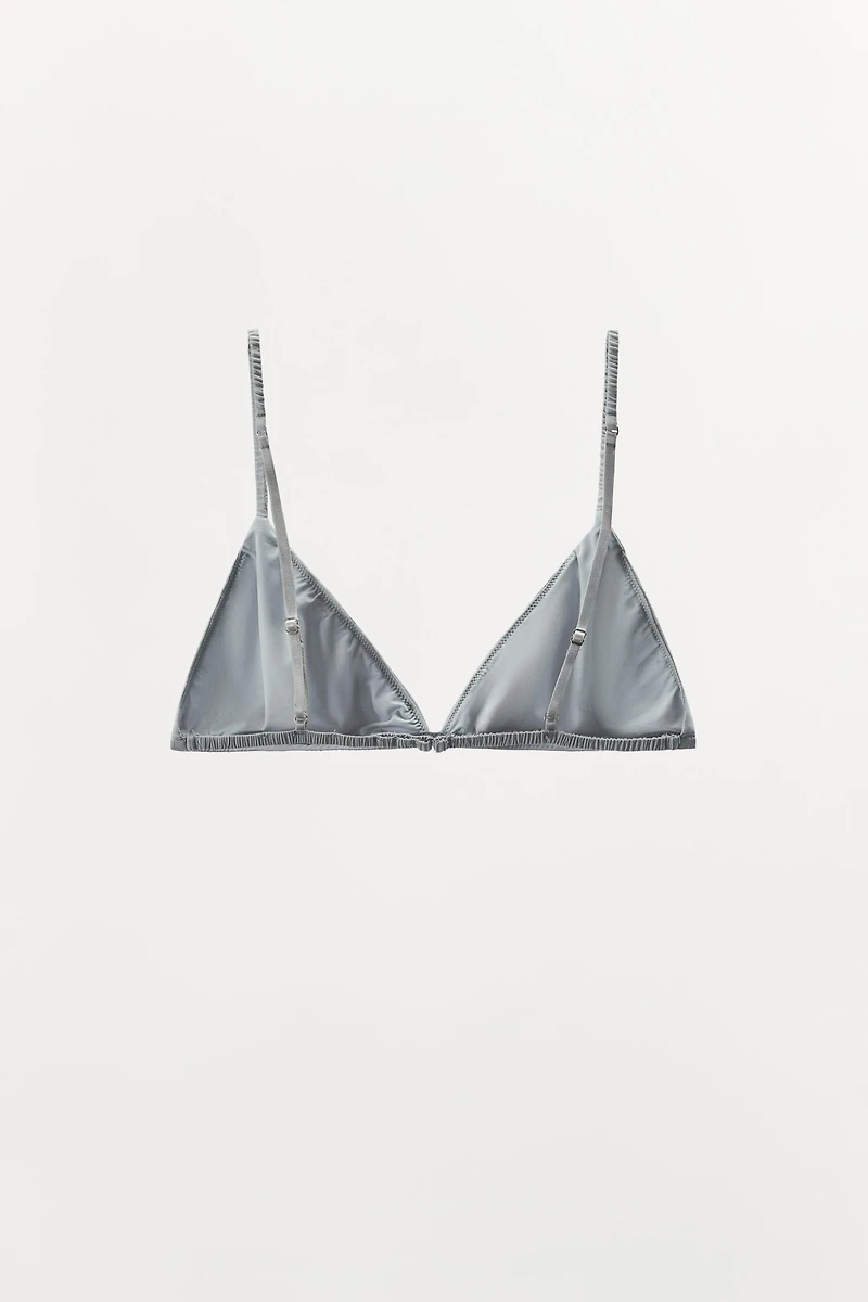 SILK TRIANGLE BRALETTE