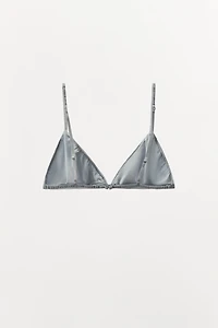 SILK TRIANGLE BRALETTE