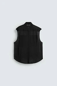 SEMI-SHEER POCKET SHIRT