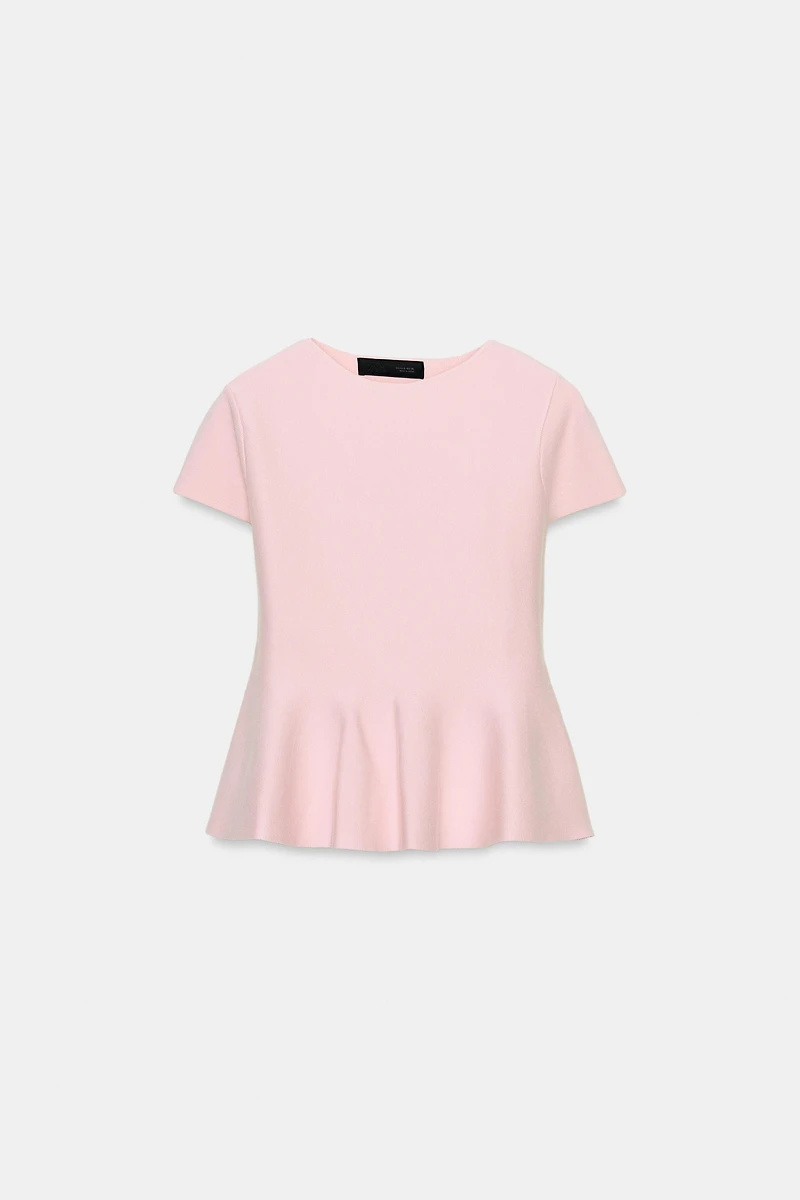 TOP EN MAILLE PÉPLUM